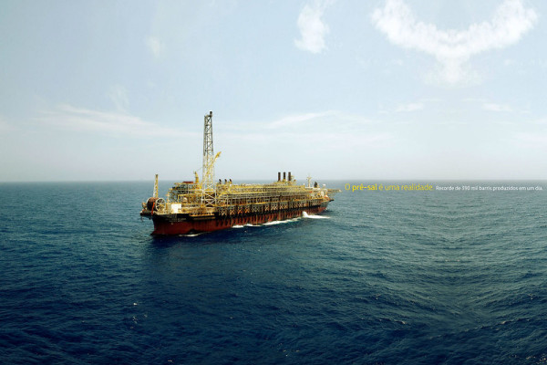 Plataforma FPSO Cidade de Angra dos Reis, na Bacia de Santos