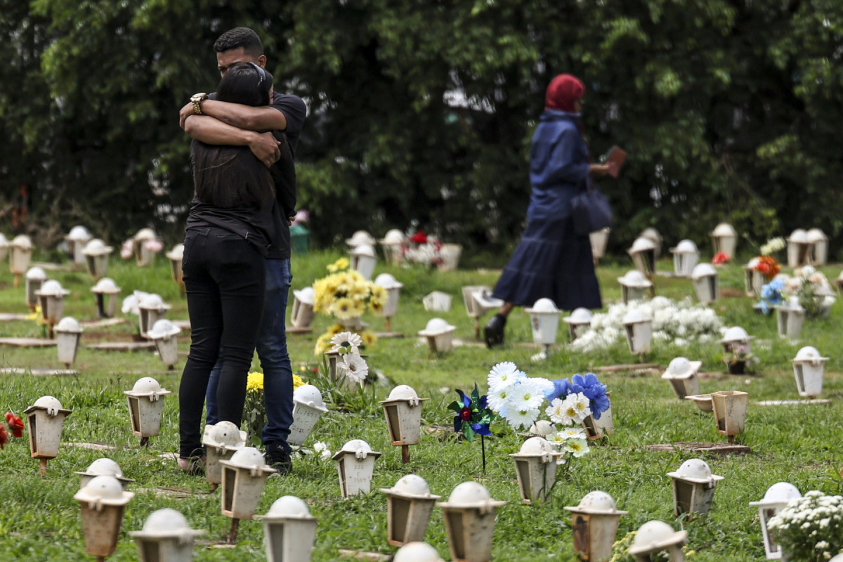 Brasília (DF), 02/11/2024 - Movimentação do Dia de Finados no cemitério Campo da Esperança. Foto: Marcelo Camargo/Agência Brasil/Marcelo Camargo/Agência Brasil Brasília (DF), 02/11/2024 - Movimentação do Dia de Finados no cemitério Campo da Esperança. Foto: Marcelo Camargo/Agência Brasil/Marcelo Camargo/Agência Brasil