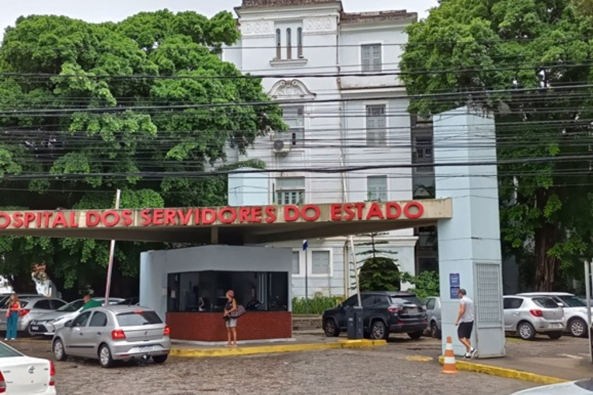 Fachada do Hospital dos Servidores do Estado está sem receber pintura há 8 anos/Foto: Divulgação Fachada do Hospital dos Servidores do Estado está sem receber pintura há 8 anos/Foto: Divulgação