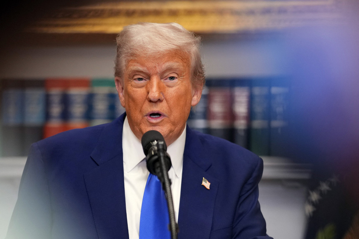 Presidente dos Estados Unidos, Donald Trump fala sobre trégua nas tarifas