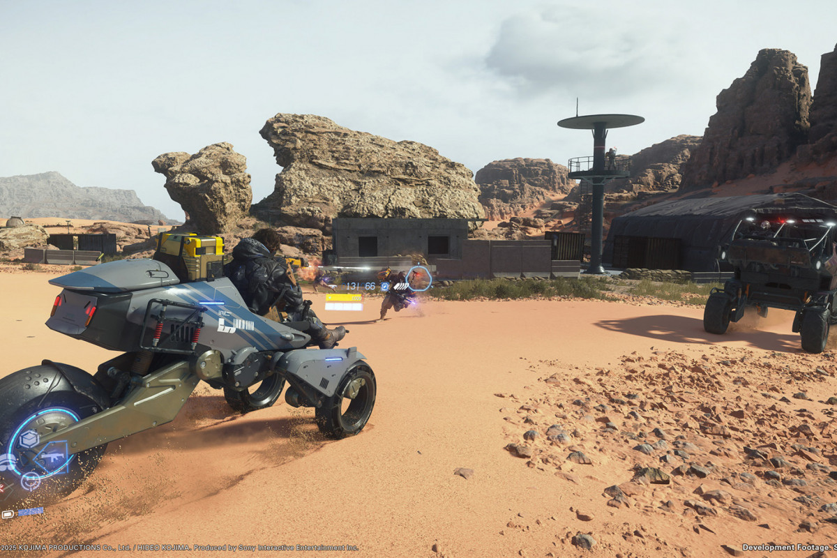 Imagem da gameplay de Death Stranding 2: On the Beach/Divulgação/Kojima Productions Imagem da gameplay de Death Stranding 2: On the Beach/Divulgação/Kojima Productions