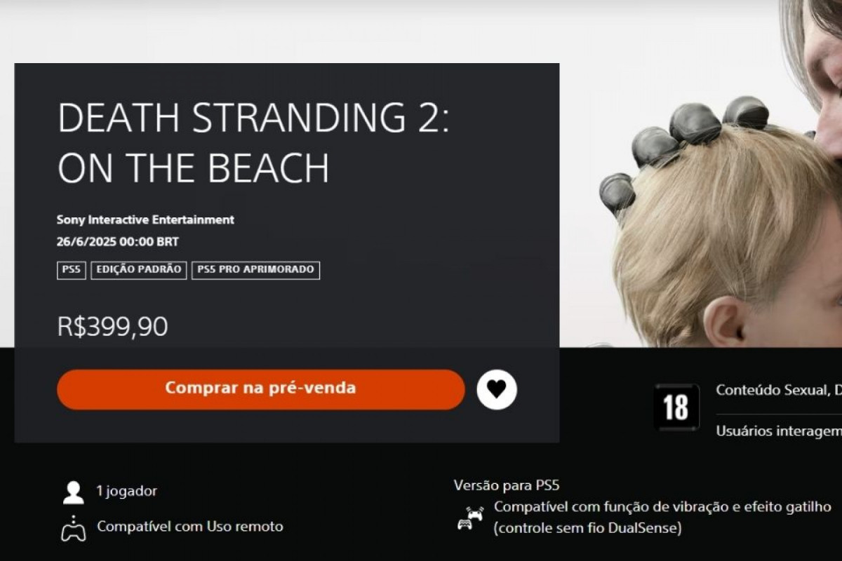 Novo preço praticado já na pré-venda de Death Stranding 2: On The Beach, nesta terça-feira (13)
