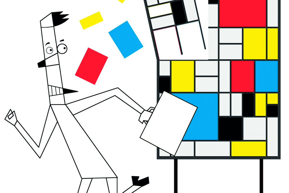 Pintor neerlandês Piet Mondrian
