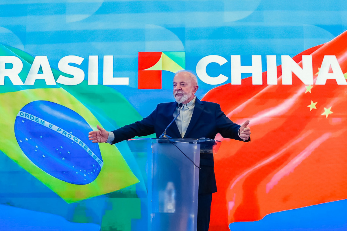 Presidente da República, Luiz Inácio Lula da Silva, durante coletiva de imprensa. Pequim - China