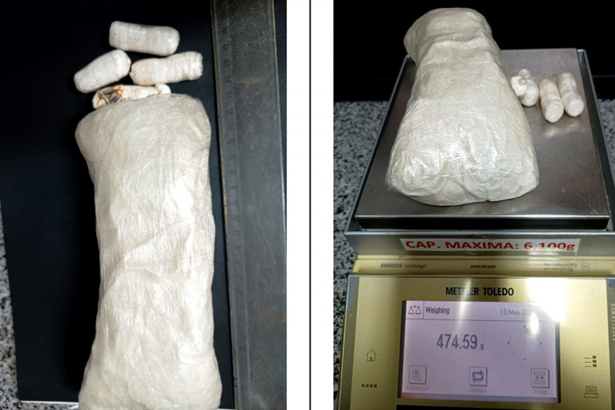 Pasta de cocaína apreendida pela PF no Aeroporto dos Guararapes
