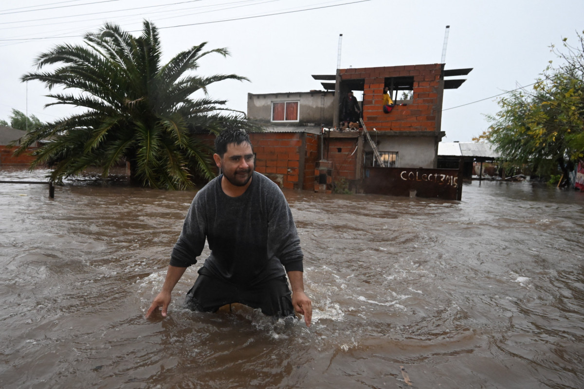 Chuva condena província de Buenos Aires, na Argentina./AFP Chuva condena província de Buenos Aires, na Argentina./AFP