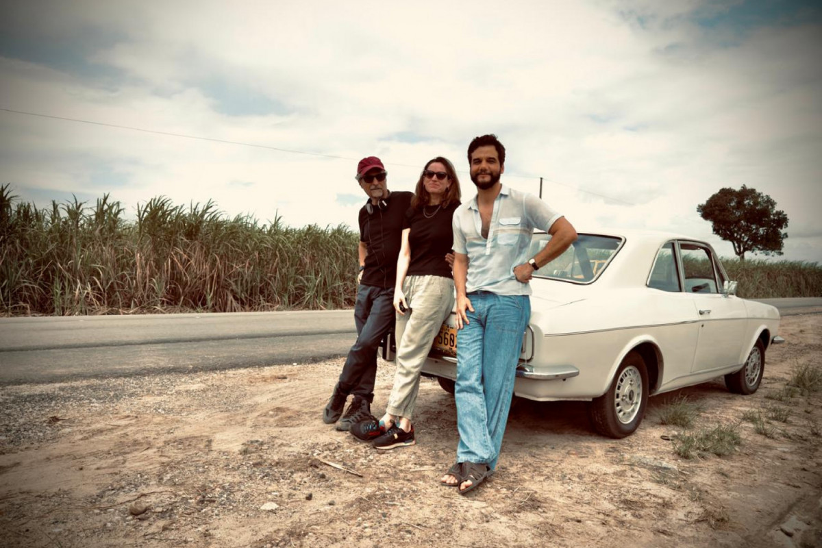 Kleber Mendonça Filho, Emilie Lesclaux e Wagner Moura