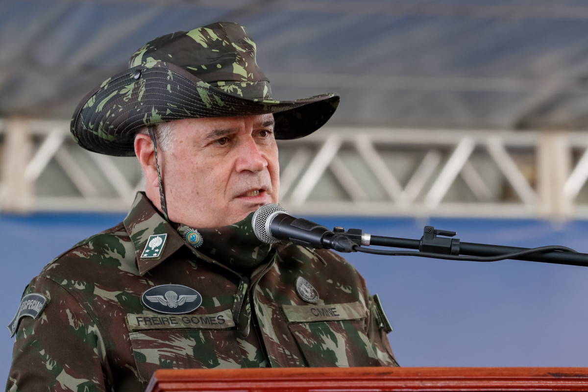 (São Desidério - BA, 11/09/2020) Palavras do Comandante Militar do Nordeste, General Marco Antônio Freire Gomes.(Foto: Alan Santos/PR) (São Desidério - BA, 11/09/2020) Palavras do Comandante Militar do Nordeste, General Marco Antônio Freire Gomes./Foto: Alan Santos/PR