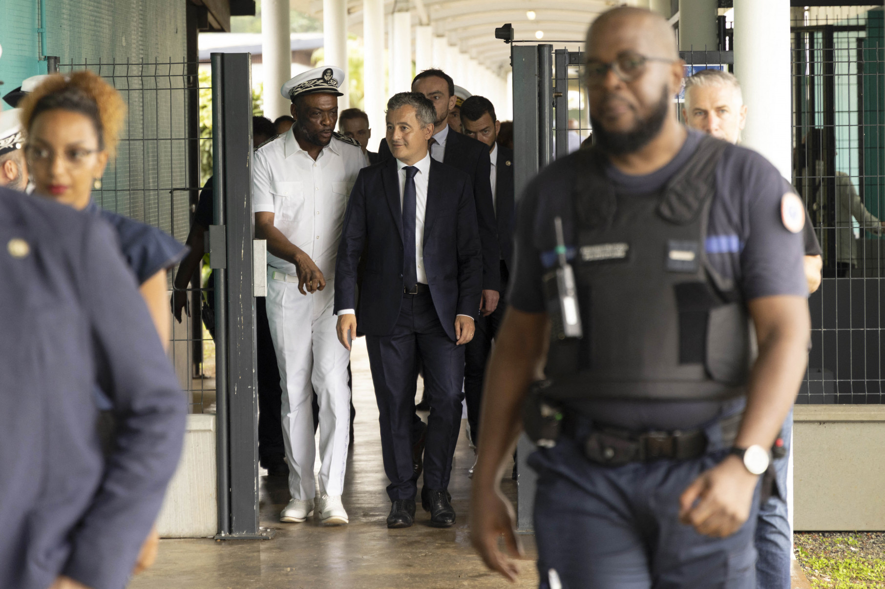 


Ministro da Justiça francês, Gérald Darmanin, durante visita a Saint-Laurent-du-Maroni, na Guiana Francesa 
