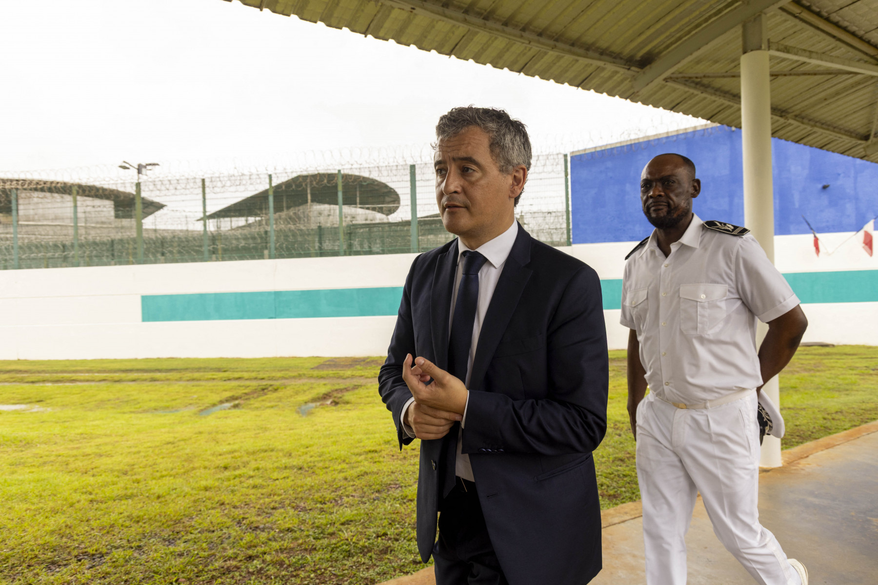


Ministro da Justiça francês, Gérald Darmanin, durante visita a Saint-Laurent-du-Maroni, na Guiana Francesa 
