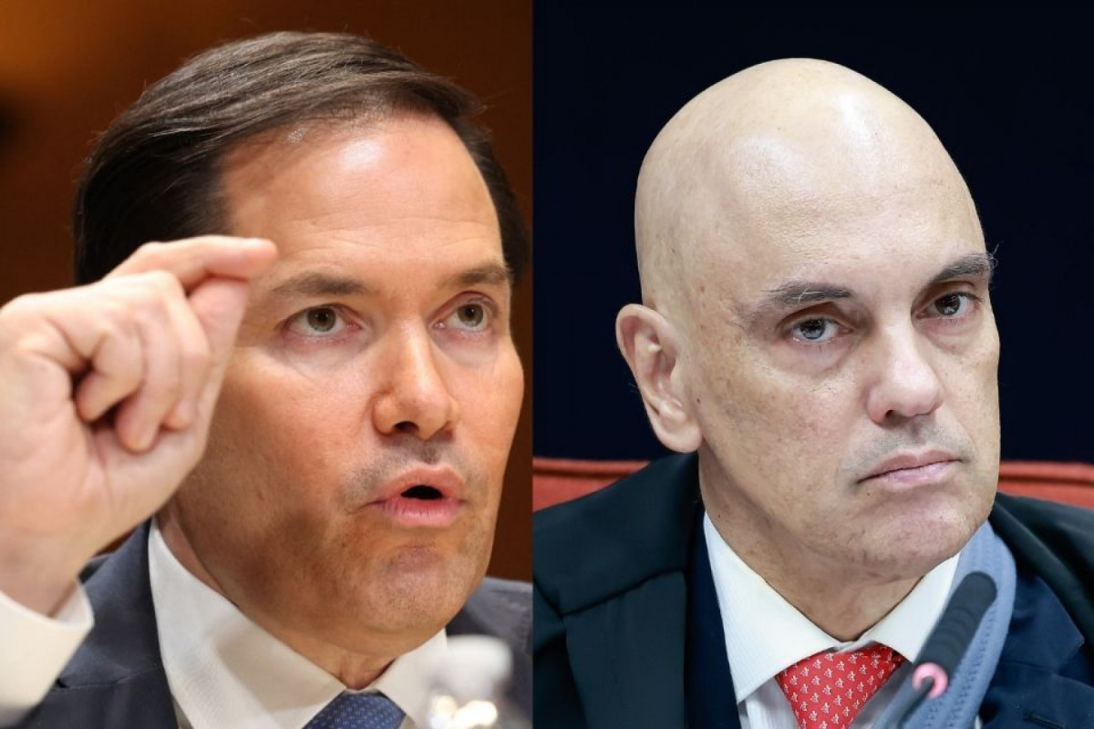 Secretário de Estado dos Estados Unidos, Marco Rubio (à esq) e o Ministro do STF Alexandre de Moraes (ALEX WROBLEWSKIAFP e Fellipe Sampaio /STF)
Secretário de Estado dos Estados Unidos, Marco Rubio (à esq) e o Ministro do STF Alexandre de Moraes /ALEX WROBLEWSKIAFP e Fellipe Sampaio /STF