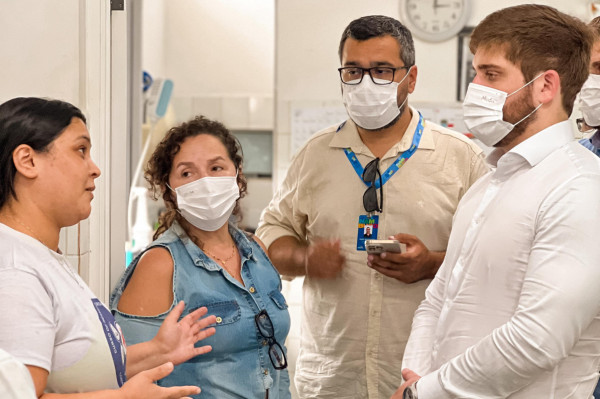 Virgílio Oliveira visitou o Hospital São Lucas, em Fernando de Noronha