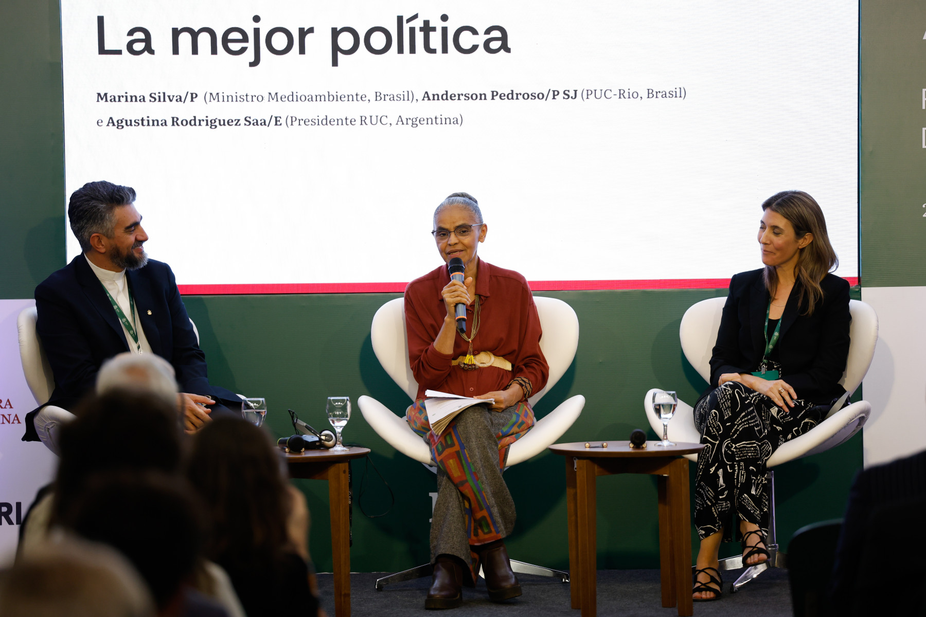 A ministra do Meio Ambiente e Mudança do Clima, Marina Silva, no Congresso das Universidades Ibero-americanas