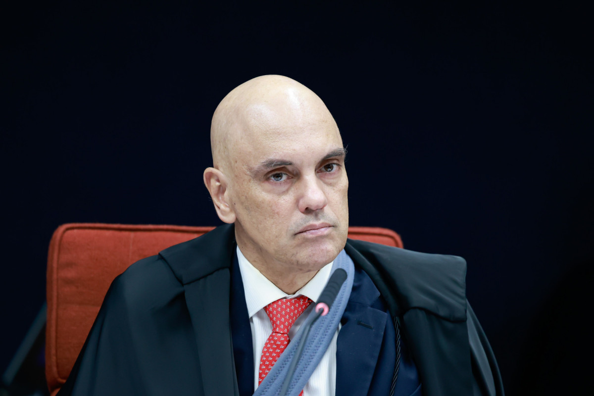 Ministro Alexandre de Moraes na Primeira Turma do STF que julga denúncia sobre o núcleo 3 da PET 12.100. (Foto: Fellipe Sampaio /STF) Ministro Alexandre de Moraes na Primeira Turma do STF que julga denúncia sobre o núcleo 3 da PET 12.100./Foto: Fellipe Sampaio /STF