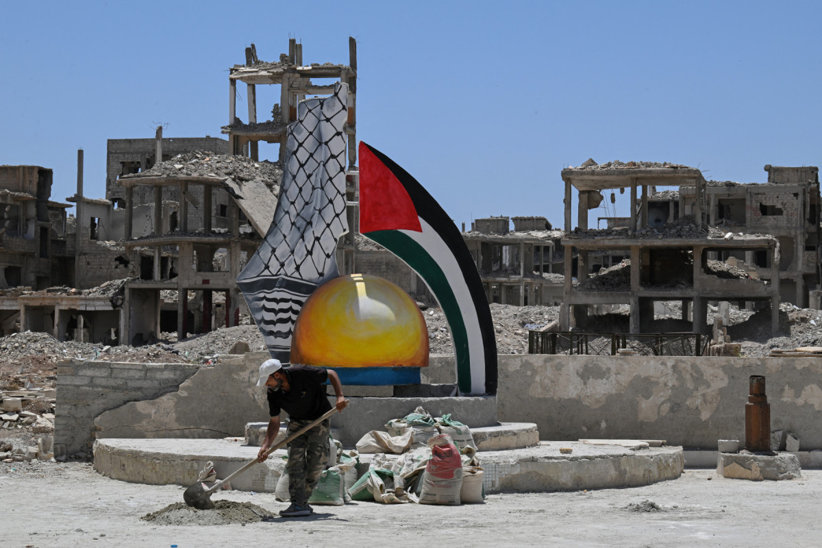 Trabalhador na Faixa de Gaza
