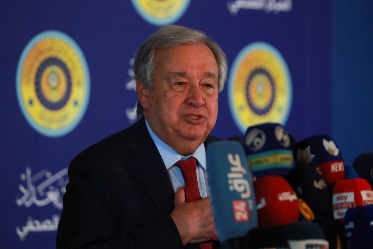 secretário-geral das Nações Unidas, António Guterres (AMEER AL-MOHAMMEDAWI/POOL/AFP) secretário-geral das Nações Unidas, António Guterres/AMEER AL-MOHAMMEDAWI/POOL/AFP