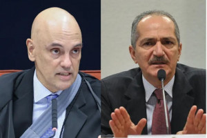 

Ministro do STF Alexandre de Moraes (à esq.) e o ex-deputado Aldo Rebelo (à dir.)