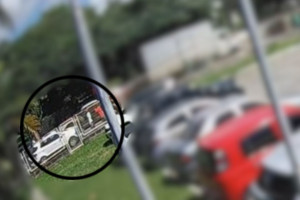 Momento do atropelamento 