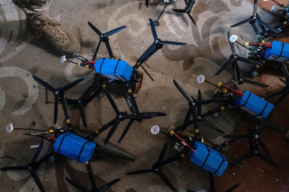 Drones com explosivos neutralizados pela Força Aérea ucraniano