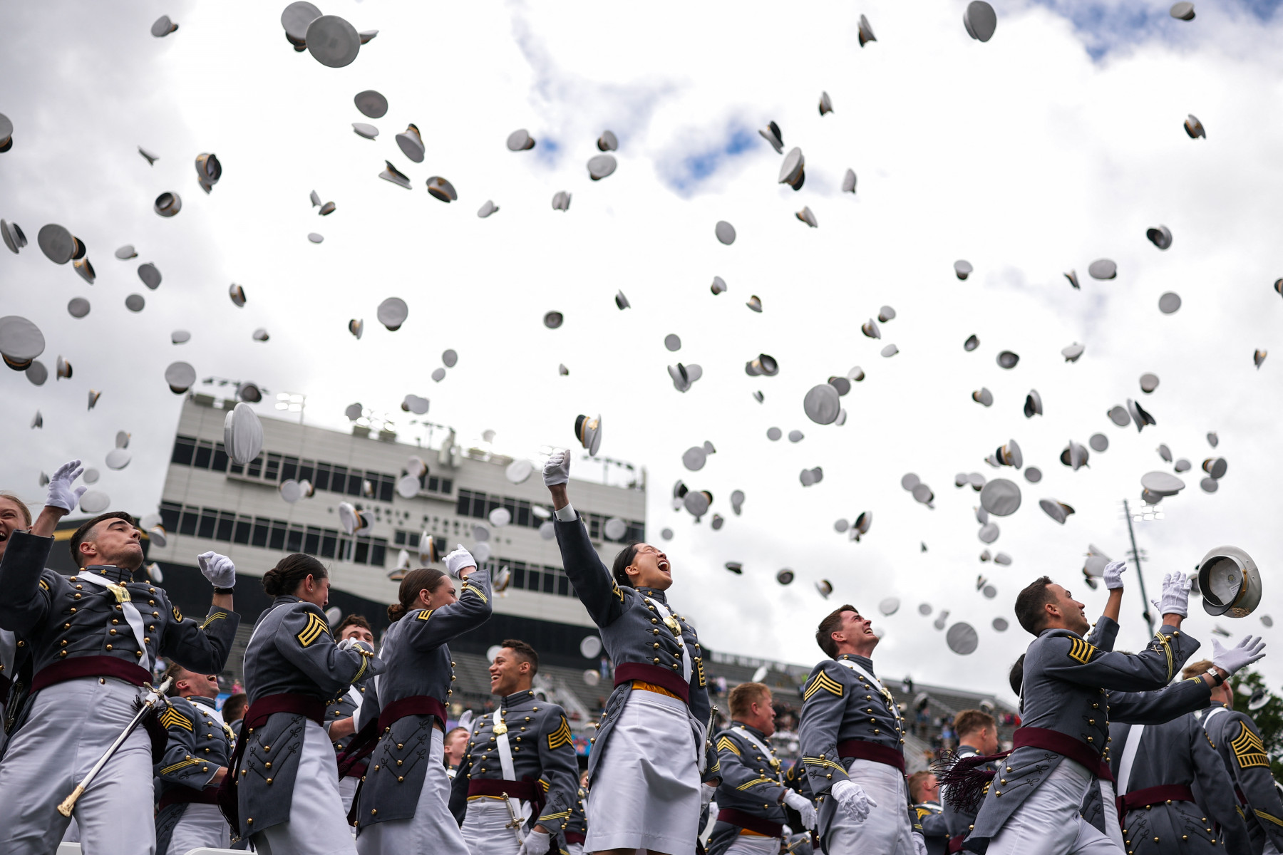 Militares comemoramformatura em West Point 