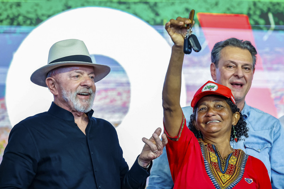 Lula durante a cerimônia de lançamento do Programa Solo Vivo