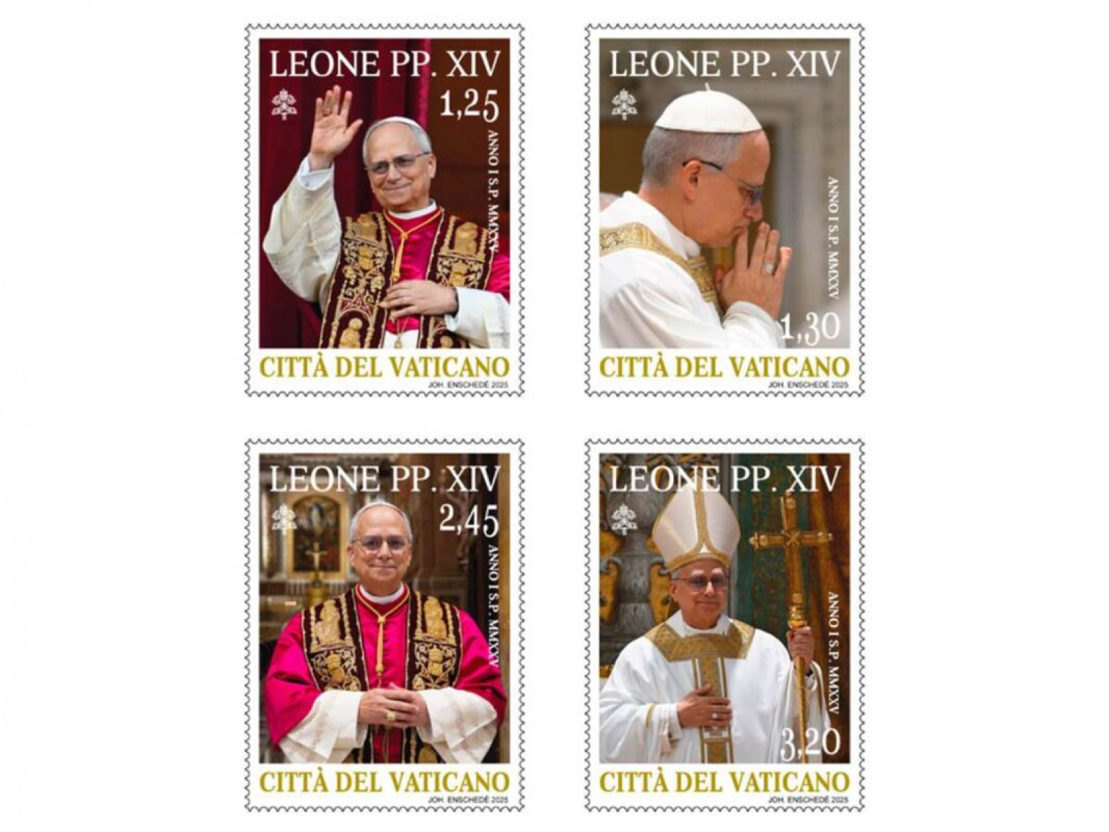 Cartão postal do papa Leão 14
