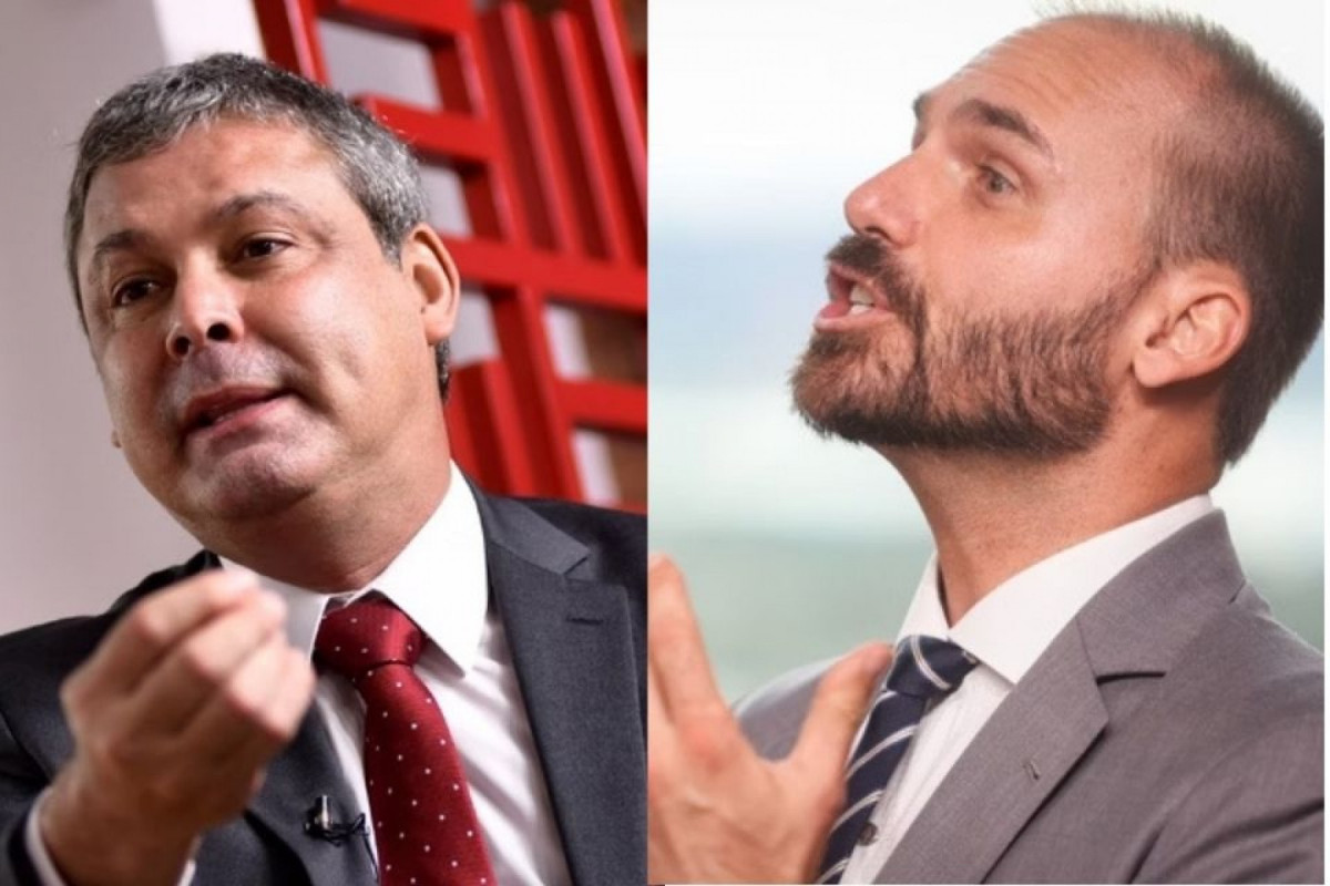 Lindbergh Farias e Eduardo Bolsonaro/KEBEC NOGUEIRA/ VINÍCIUS SCHMIDT/ METRÓPOLES