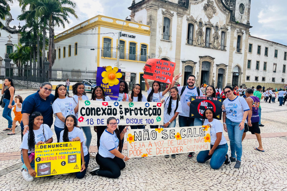 A ação tem como objetivo chamar a atenção da sociedade para casos de abuso e exploração sexual infantojuvenil (Divulgação / Rede de Enfrentamento à Violência Sexual Contra Crianças e Adolescentes em Pernambuco) A ação tem como objetivo chamar a atenção da sociedade para casos de abuso e exploração sexual infantojuvenil/Divulgação / Rede de Enfrentamento à Violência Sexual Contra Crianças e Adolescentes em Pernambuco