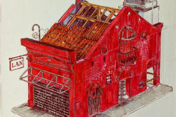 Obra da exposição hAMLET s.m.: