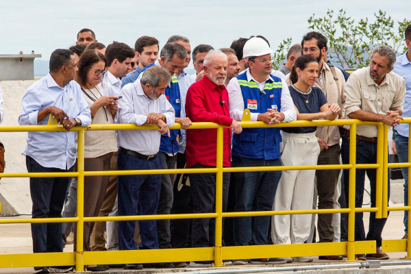 Presidente Lula, ministros, governadora Raquel Lyra e prefeito João Campos visitam obras da Transposição do Rio São Francisco, em Salgueiro