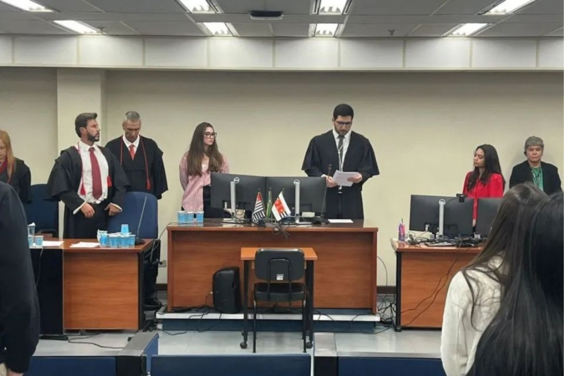 Plenário onde ocorre o julgamento de Paulo Cupertino