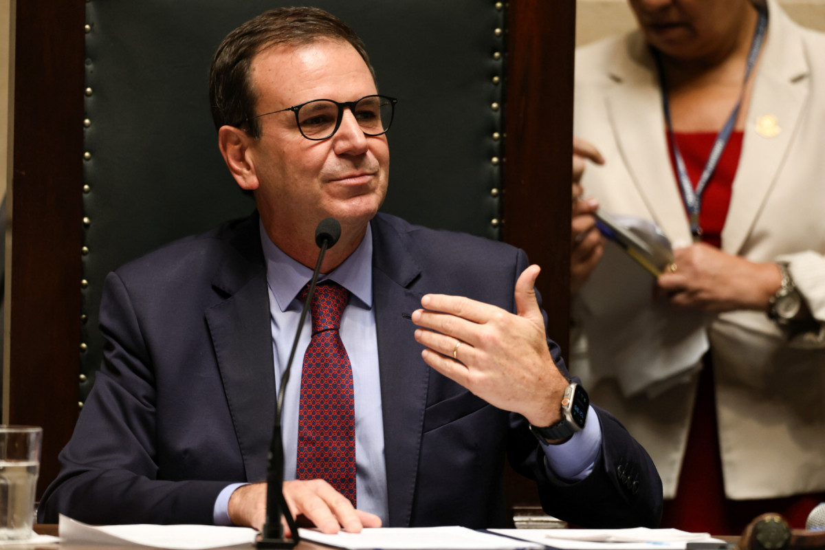 Rio de Janeiro (RJ), 01/01/2025 - O prefeito do Rio de Janeiro, Eduardo Paes durante cerimônia de posse no Palácio Pedro Ernesto, no centro da capital fluminense. Foto: Tomaz Silva/Agência Brasil/Tomaz Silva/Agência Brasil