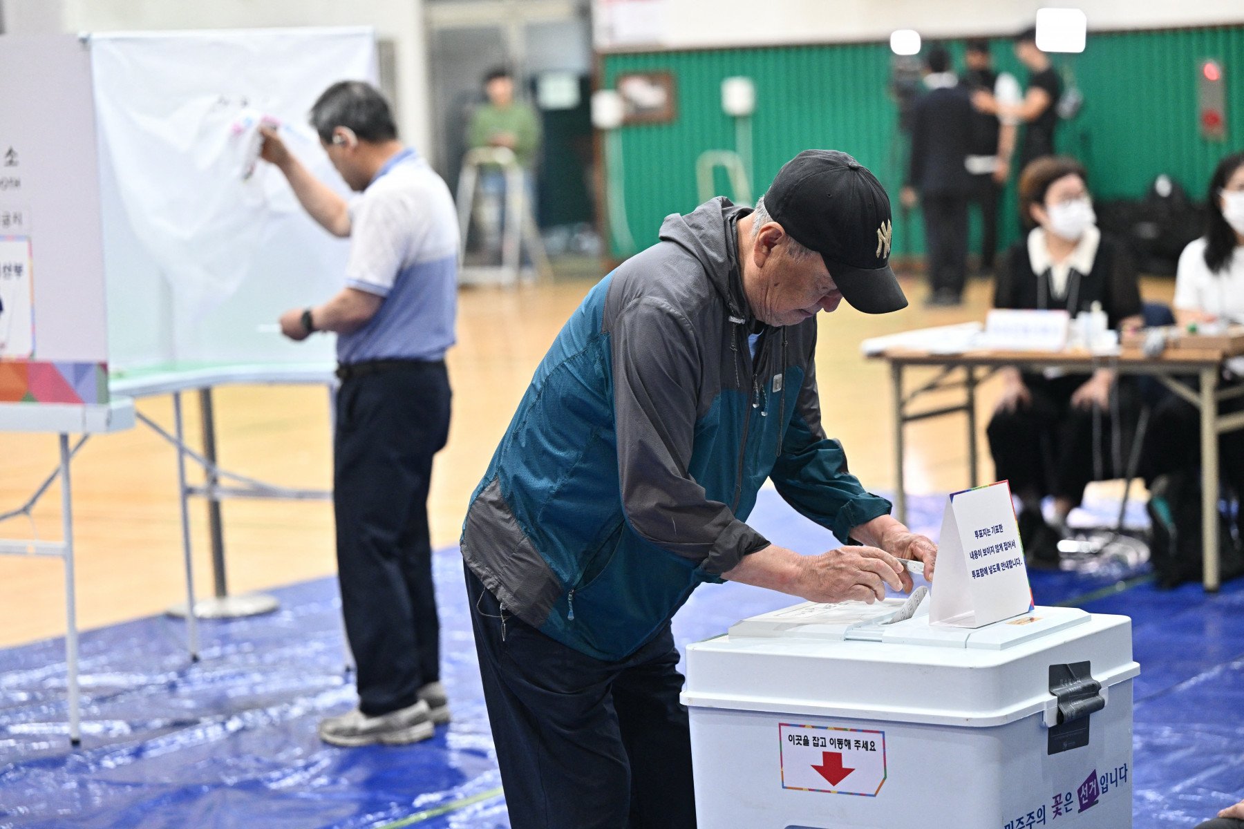 Local de votação em Seul 