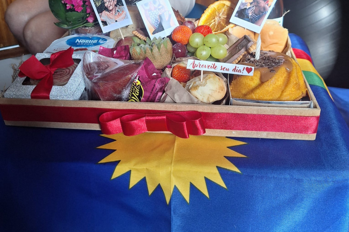 Cesta de café da manhã de Marlene Coutinho.