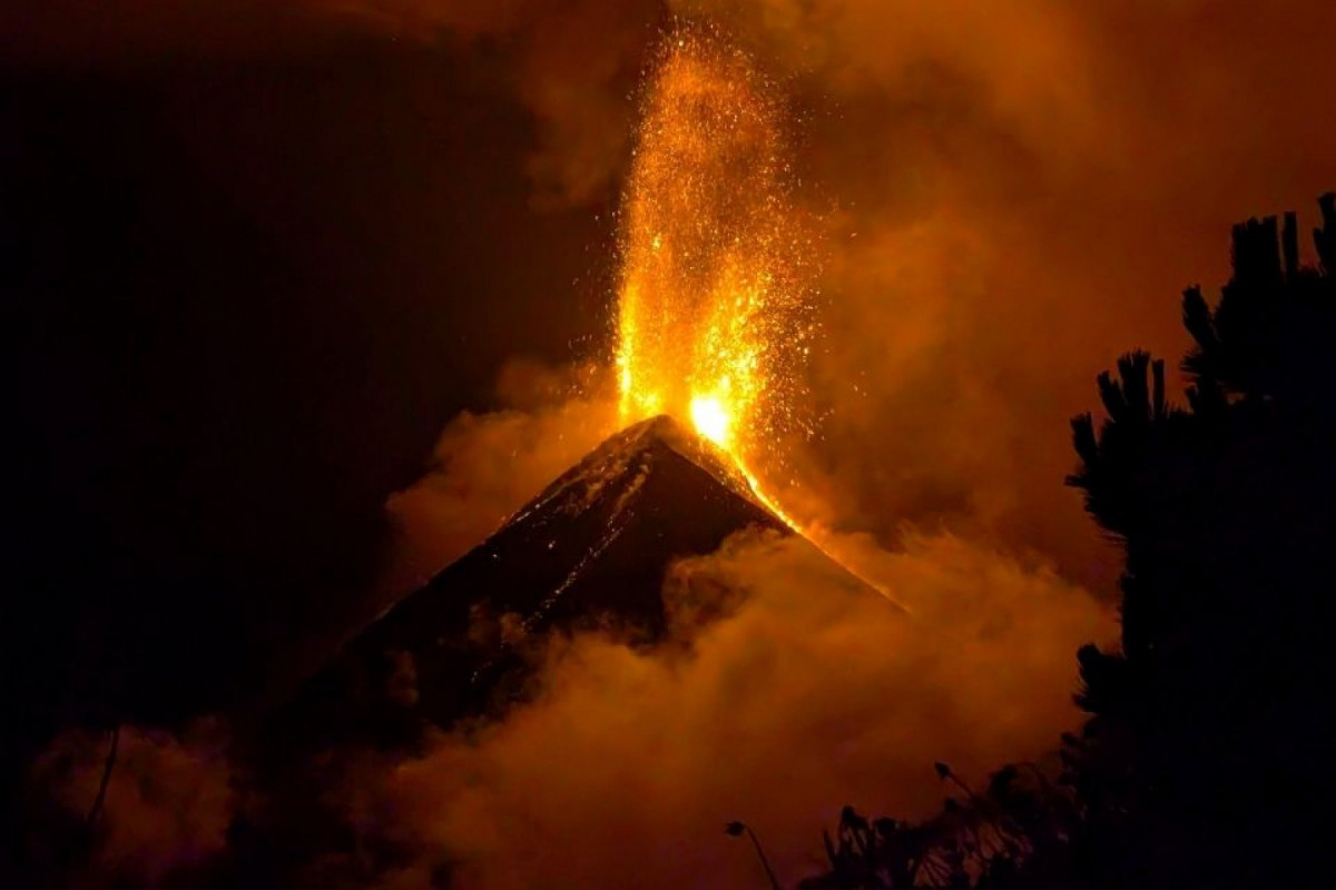 O vulcão de Fuego é um dos três vulcões ativos da Guatemala/Reprodução/Jorge Luis Altuve