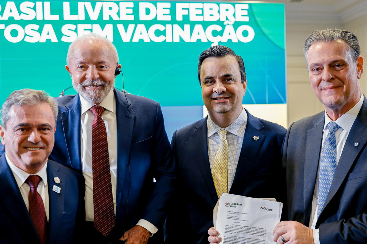 Presidente da República, Luiz Inácio Lula da Silva, durante Cerimônia de certificação do Brasil como país livre de febre aftosa sem vacinação pela Organização Mundial de Saúde Animal (OMSA). Paris - França.??Foto: Ricardo Stuckert / PR (Ricardo Stuckert / PR) Presidente da República, Luiz Inácio Lula da Silva, durante Cerimônia de certificação do Brasil como país livre de febre aftosa sem vacinação pela Organização Mundial de Saúde Animal (OMSA). Paris - França.??Foto: Ricardo Stuckert / PR/Ricardo Stuckert / PR