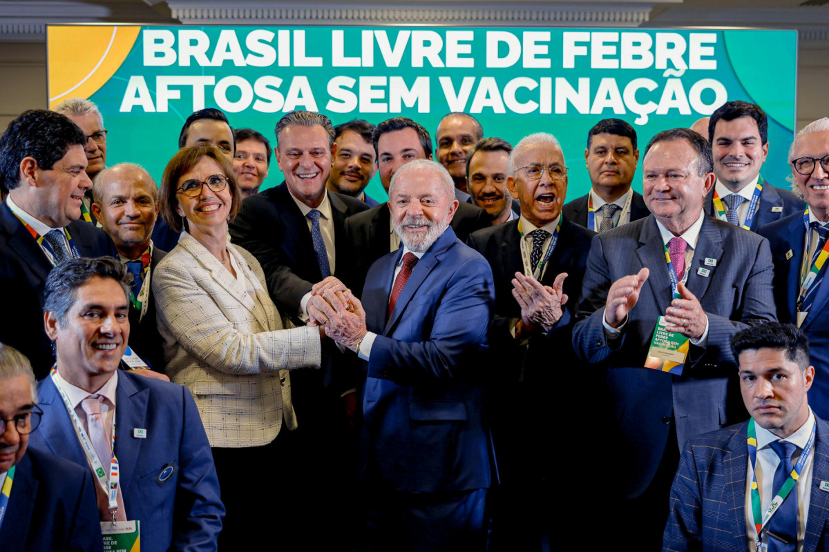 Presidente da República, Luiz Inácio Lula da Silva, durante Cerimônia de certificação do Brasil como país livre de febre aftosa sem vacinação pela Organização Mundial de Saúde Animal (OMSA). Paris - França.??Foto: Ricardo Stuckert / PR