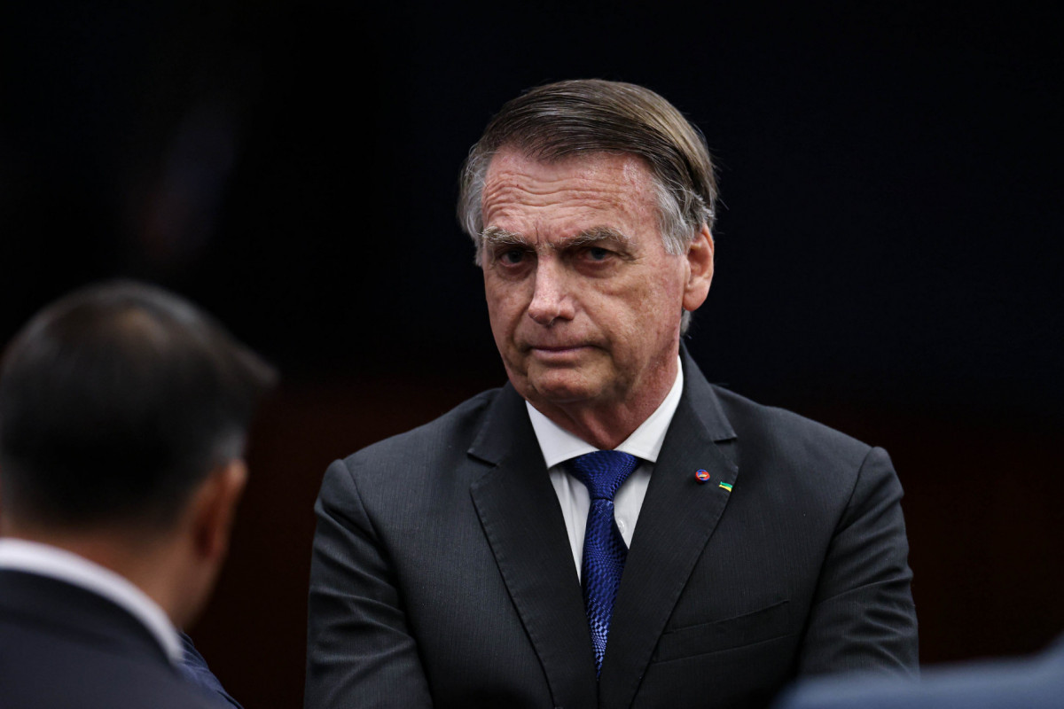 Bolsonaro durante Interrogatório dos réus da Ação Penal (AP) 2668 (Ton Molina/STF) Bolsonaro durante Interrogatório dos réus da Ação Penal (AP) 2668 /Ton Molina/STF