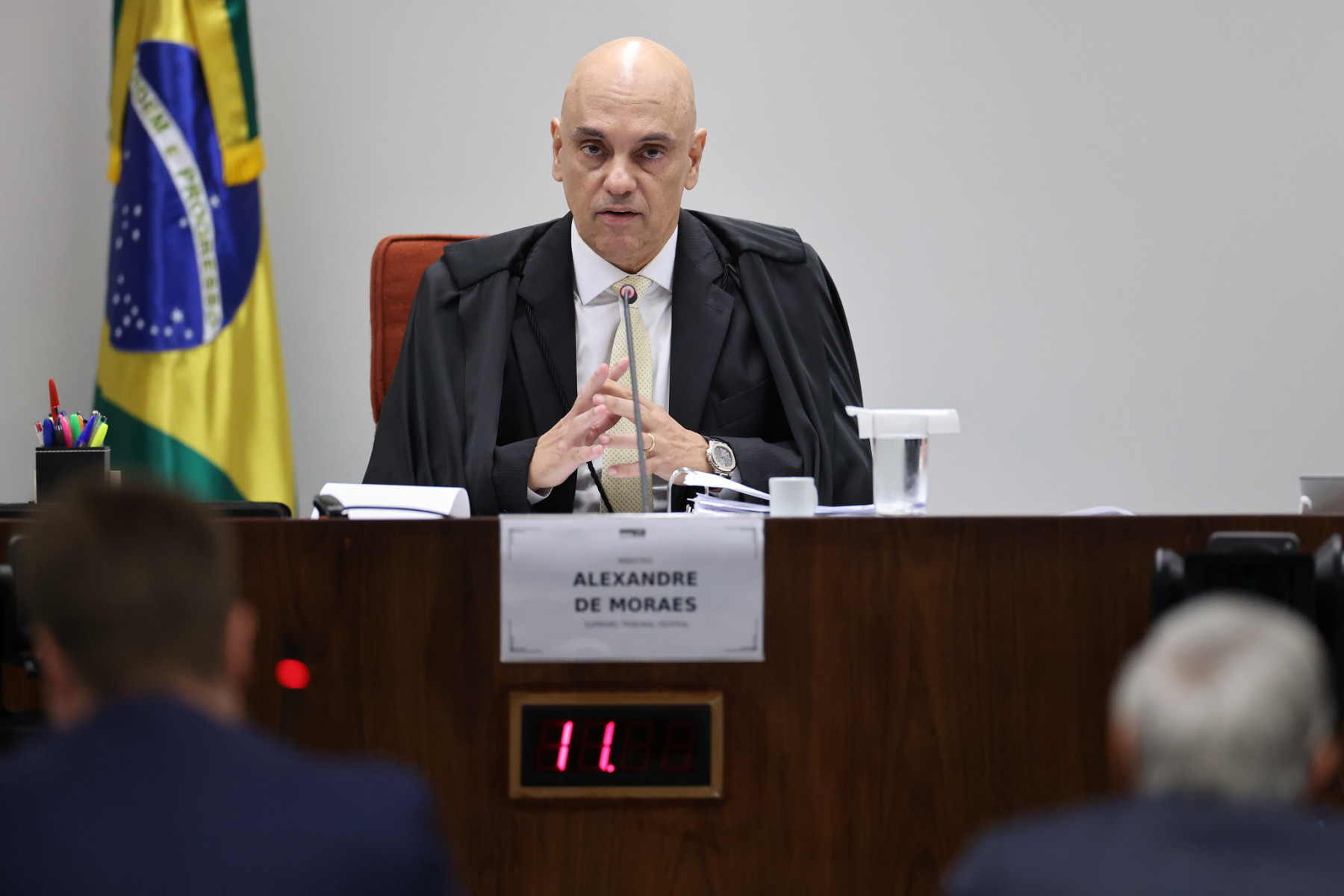 Alexandre de Moraes durante Interrogatórios dos réus da Ação Penal (AP) 2668