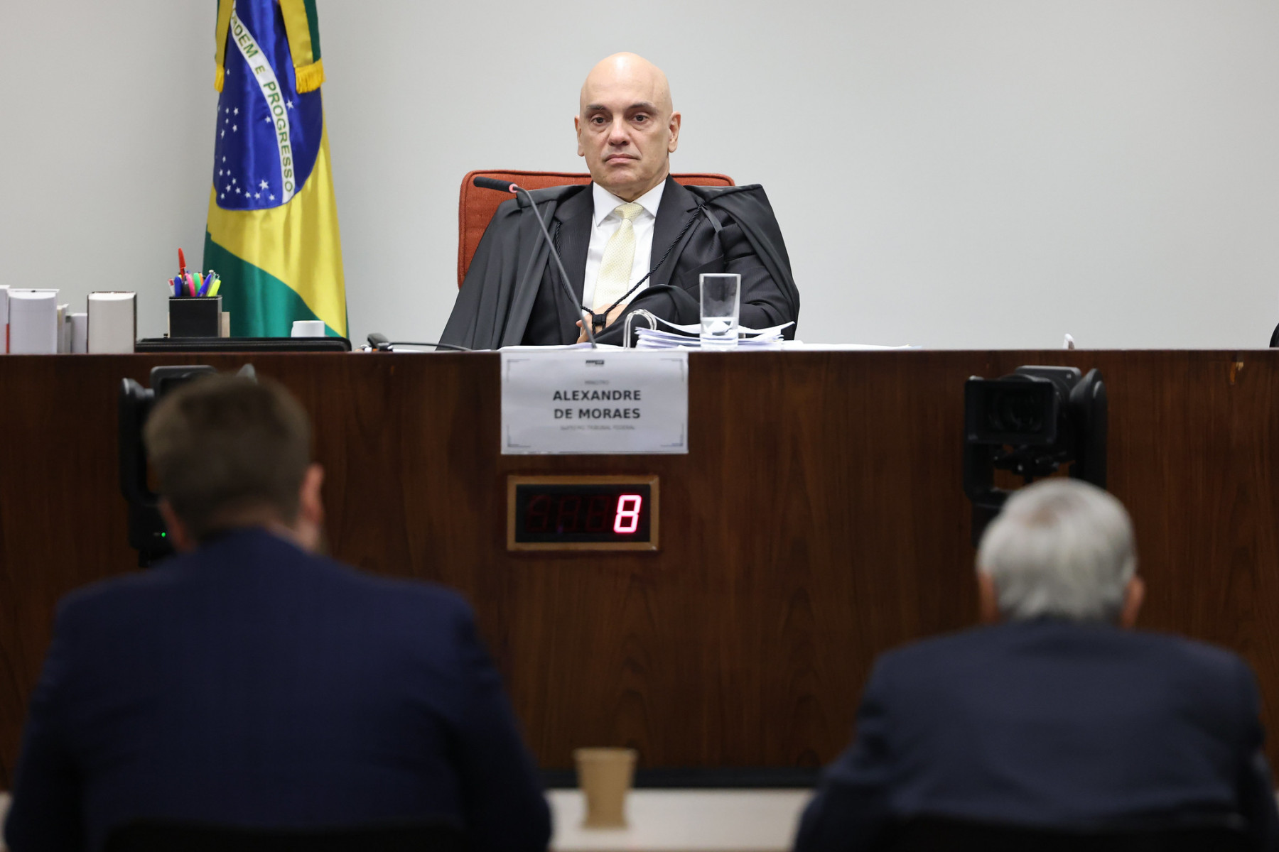 Alexandre de Moraes durante Interrogatórios dos réus da Ação Penal (AP) 2668