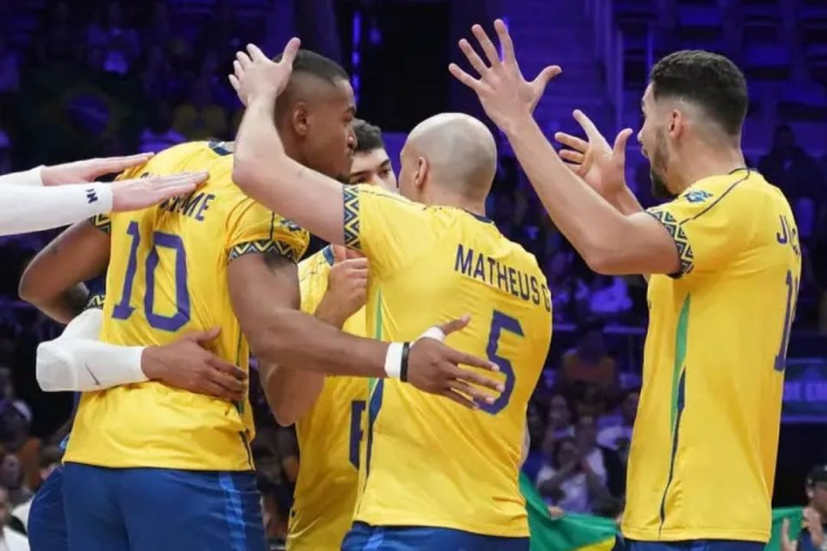 Seleção Masculina de Vôlei ( Mauricio Val/FV e Imagem/CBV) Seleção Masculina de Vôlei/ Mauricio Val/FV e Imagem/CBV