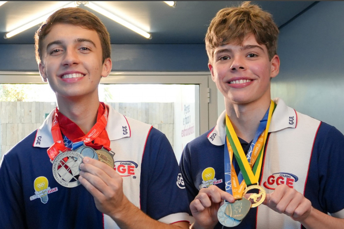 João Pedro e Vinícius fazem último treinamento para a competição na Austrália (Divulgação/GGE) João Pedro e Vinícius fazem último treinamento para a competição na Austrália/Divulgação/GGE