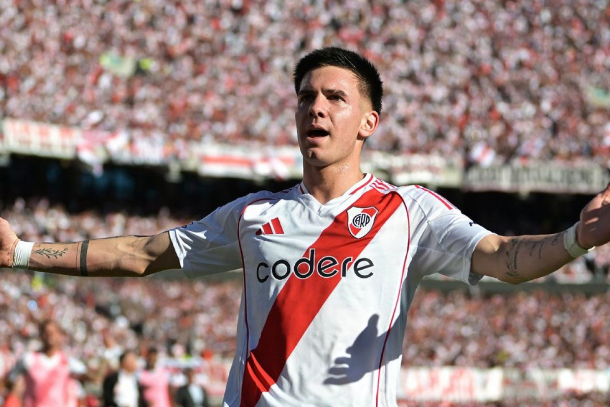 O meia argentino é cria da base do próprio River, onde se destacou entre 2019 e 2024 (Divulgação/Real Madrid) O meia argentino é cria da base do próprio River, onde se destacou entre 2019 e 2024/Divulgação/Real Madrid