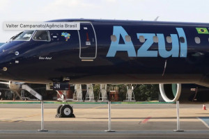 A Azul usou uma aeronave própria na terceira tentativa do voo inaugural Recife-Madri.