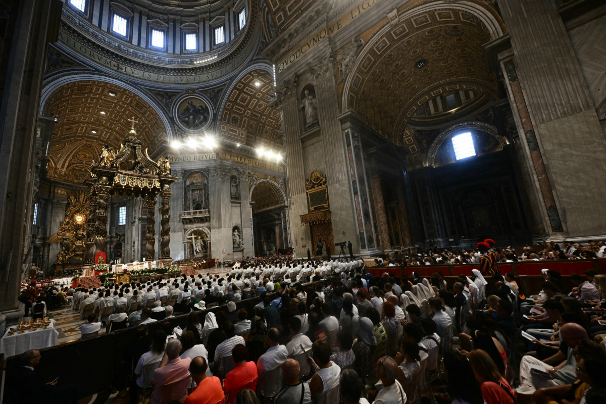 Missa presidida pelo Papa Leão 14 (KAMIL KRZACZYNSKI / AFP) Missa presidida pelo Papa Leão 14 /KAMIL KRZACZYNSKI / AFP