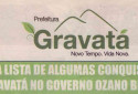 Publicação em periódico local promovendo o então prefeito. - Foto: Reprodução