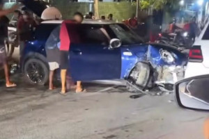 Motorista atropela entregador de aplicativo e tenta fugir em Boa Viagem