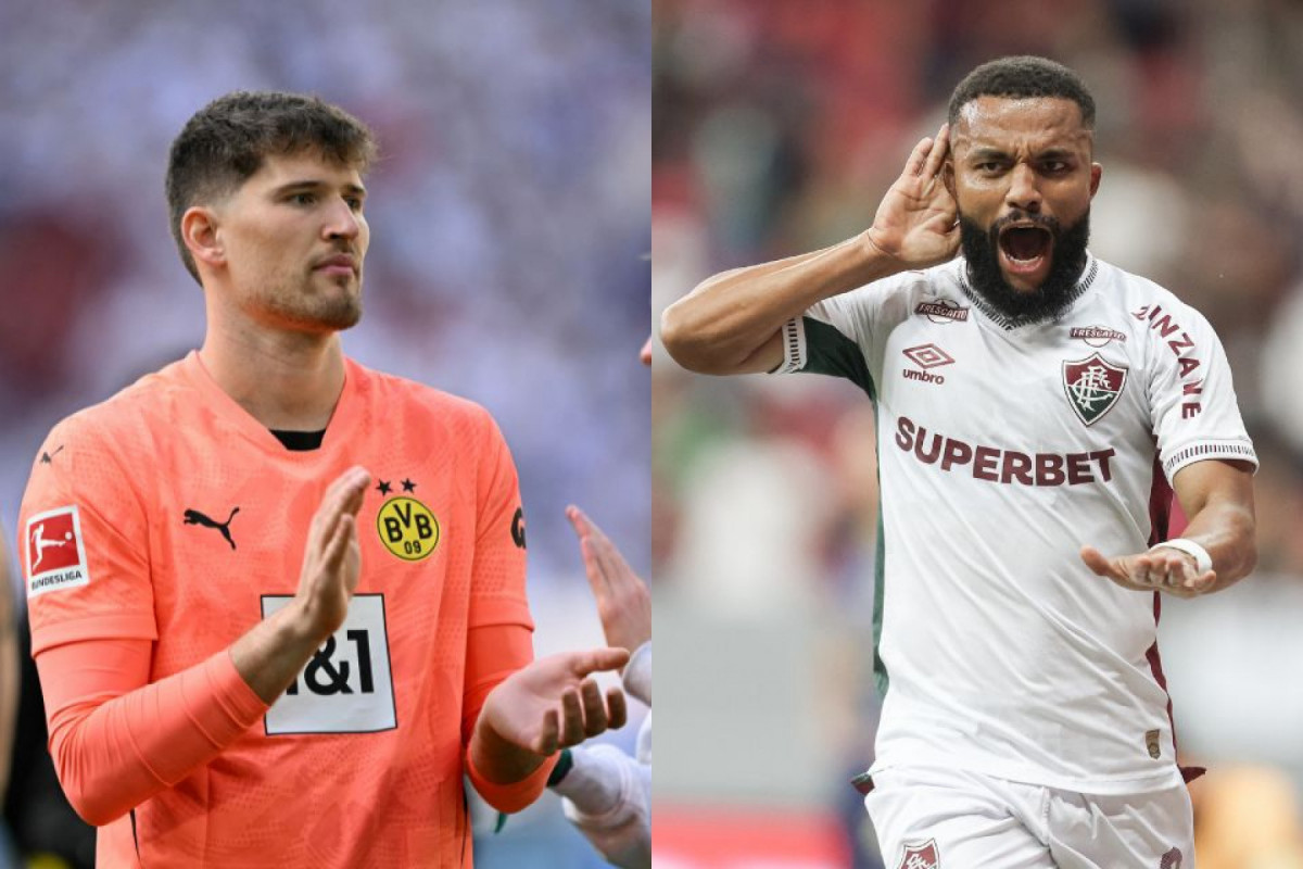 Fluminense e Borussia Dortmund se enfrentam nesta terça-feira (17), às 13h/INA FASSBENDER/ AFP E MARCELO GONÇALVES/ FLUMINENSE