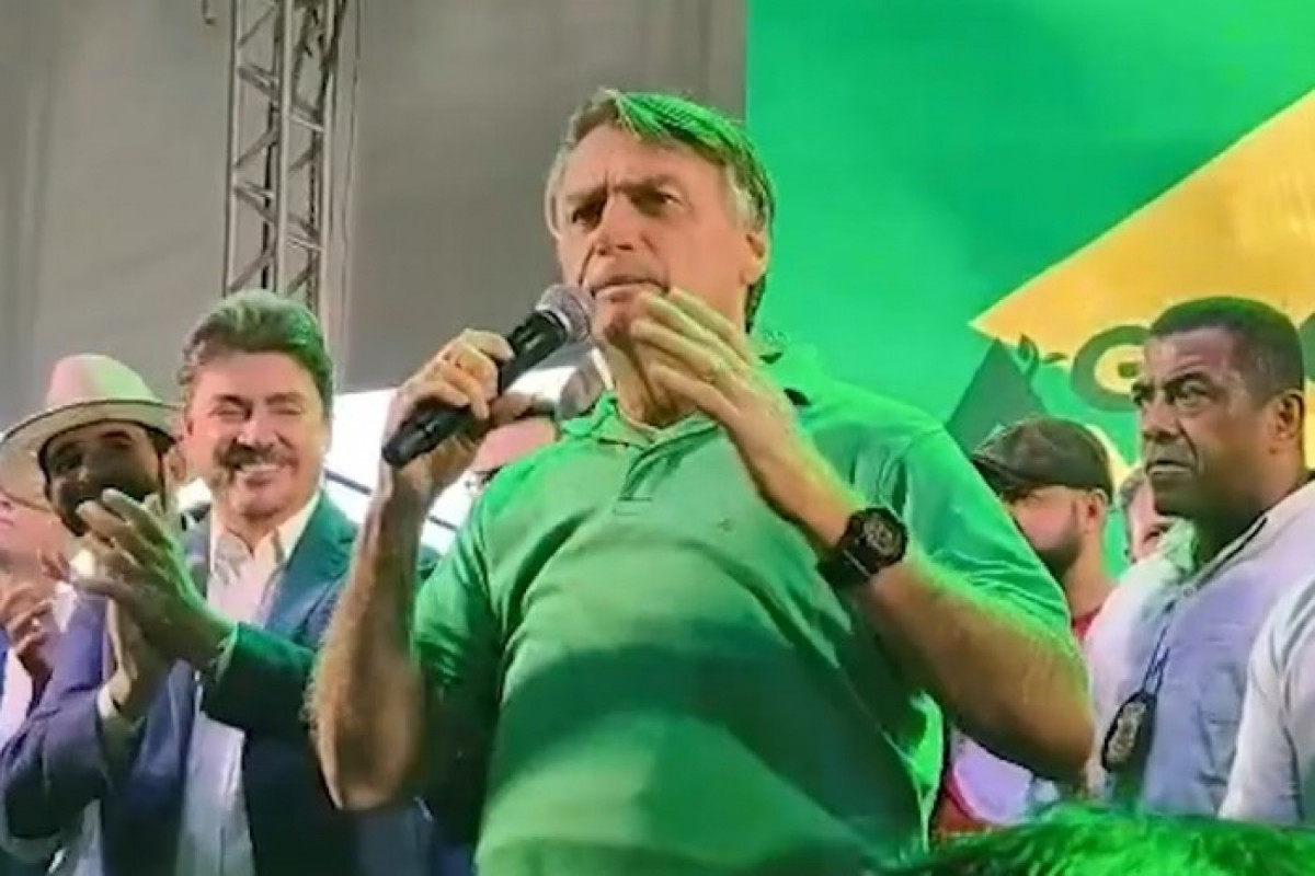 Bolsonaro na Feira do Agronegócio, em Goiânia (Elisama Ximenes/Especial para o Metrópoles) Bolsonaro na Feira do Agronegócio, em Goiânia/Elisama Ximenes/Especial para o Metrópoles