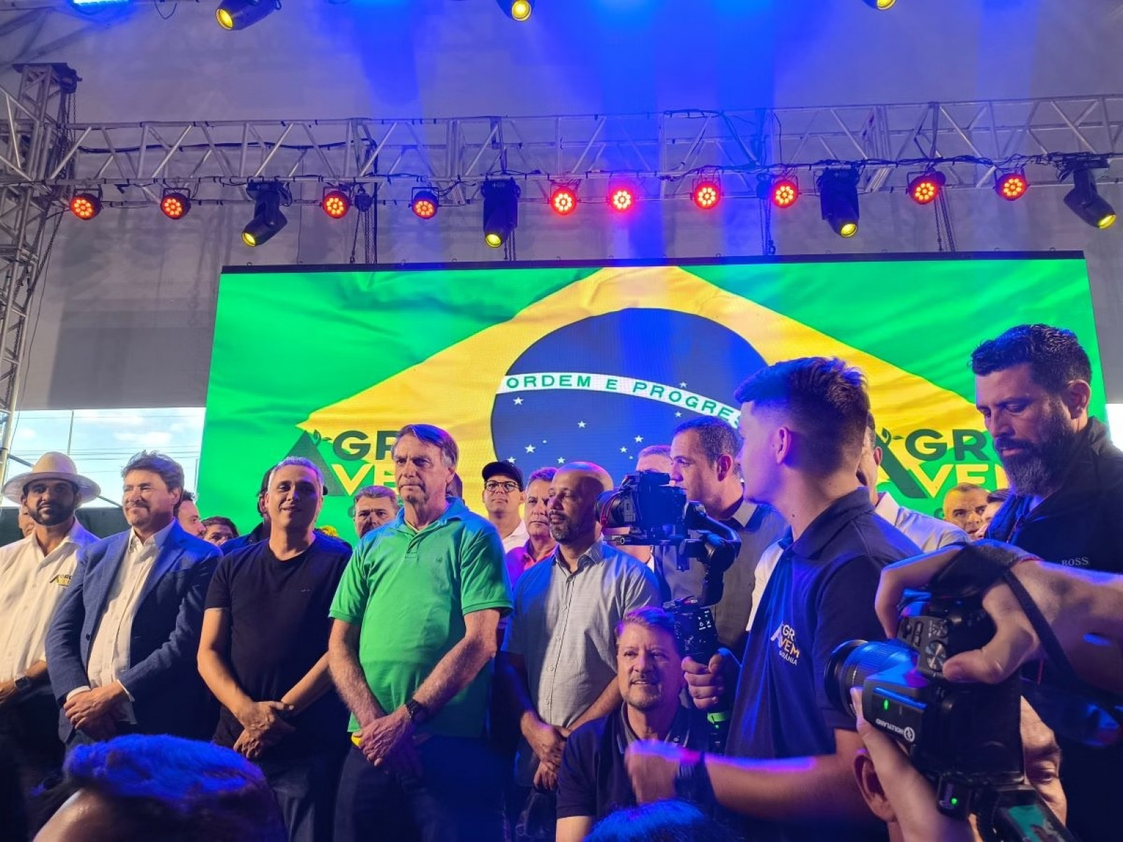 Bolsonaro na Feira do Agronegócio, em Goiânia